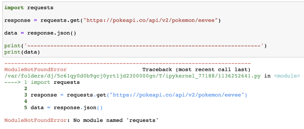 No module named requests